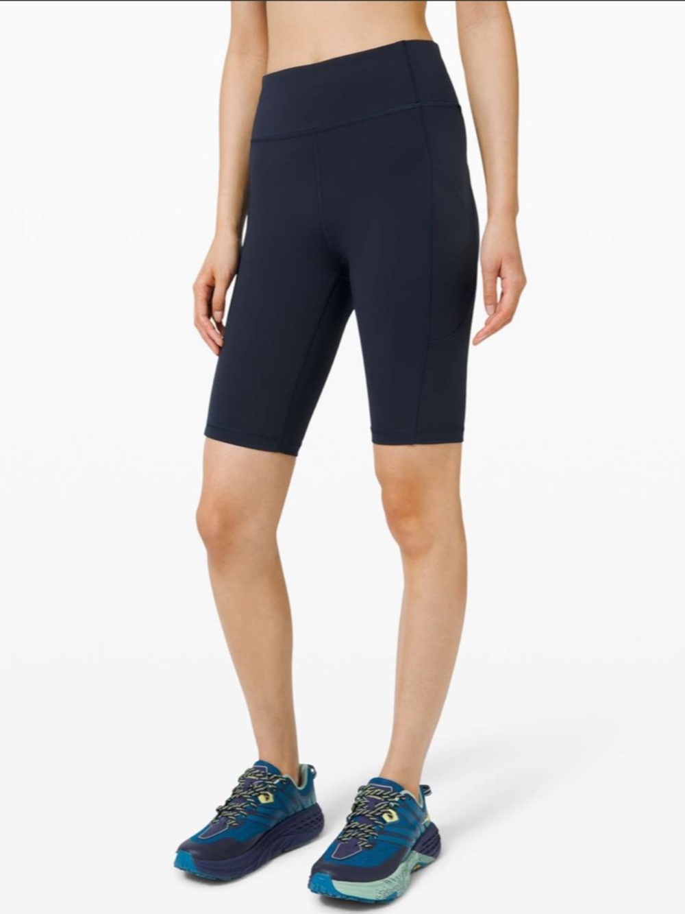 Like New Lululemon Invigorate High-Rise Biker Short 10" - True Navy - Size 6